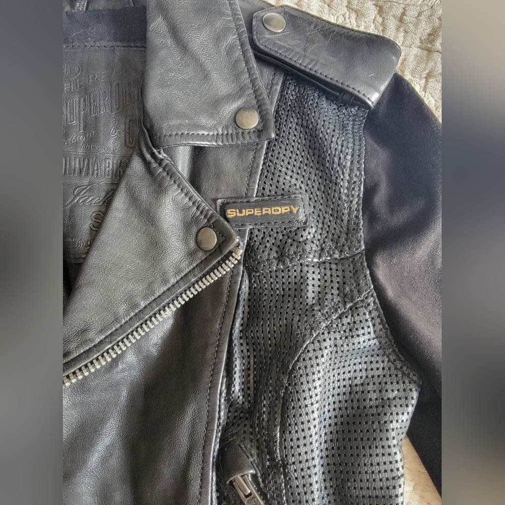 Leather Motorcycle Jacket - Picture 4 of 11